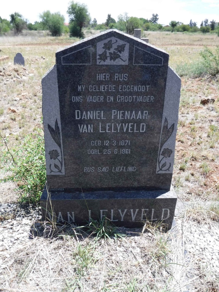 LELYVELD Daniel Pienaar, van 1871-1961