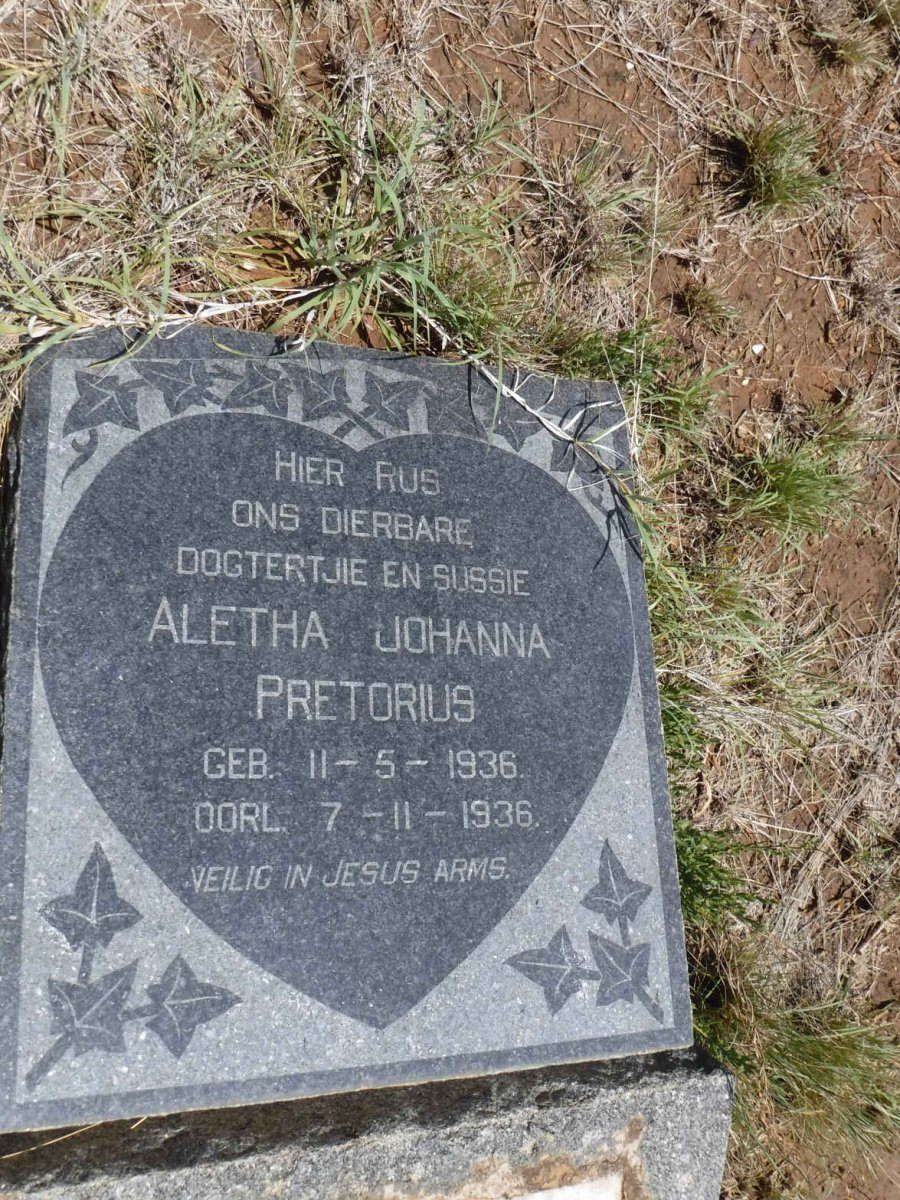 PRETORIUS Aletha Johanna 1936-1936