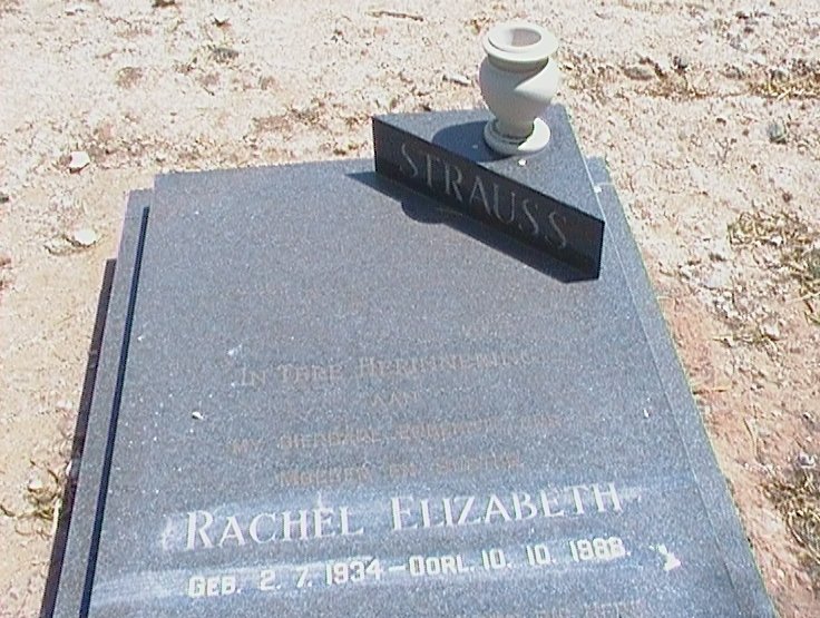STRAUSS Rachel Elizabeth 1934-1988