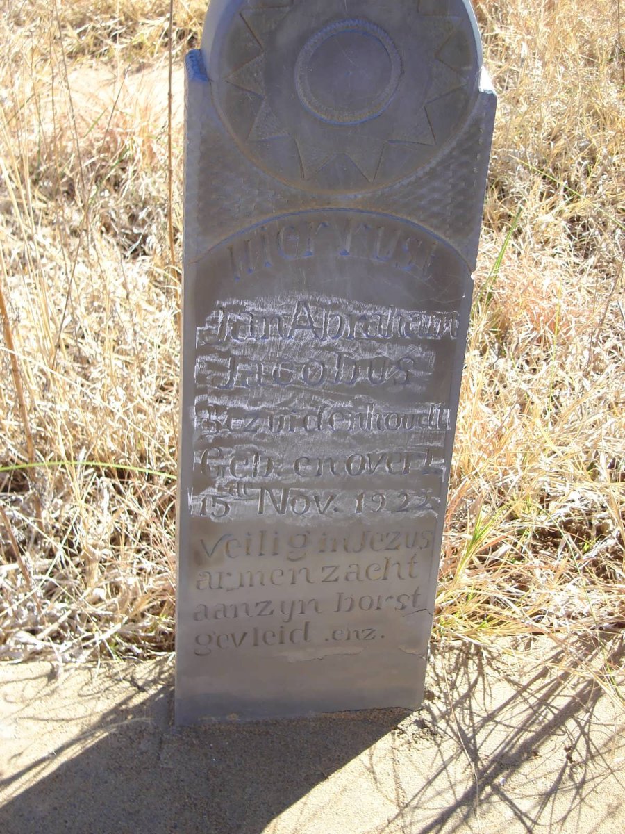 BEZUIDENHOUT Jan Abraham Jacobus 1922-1922