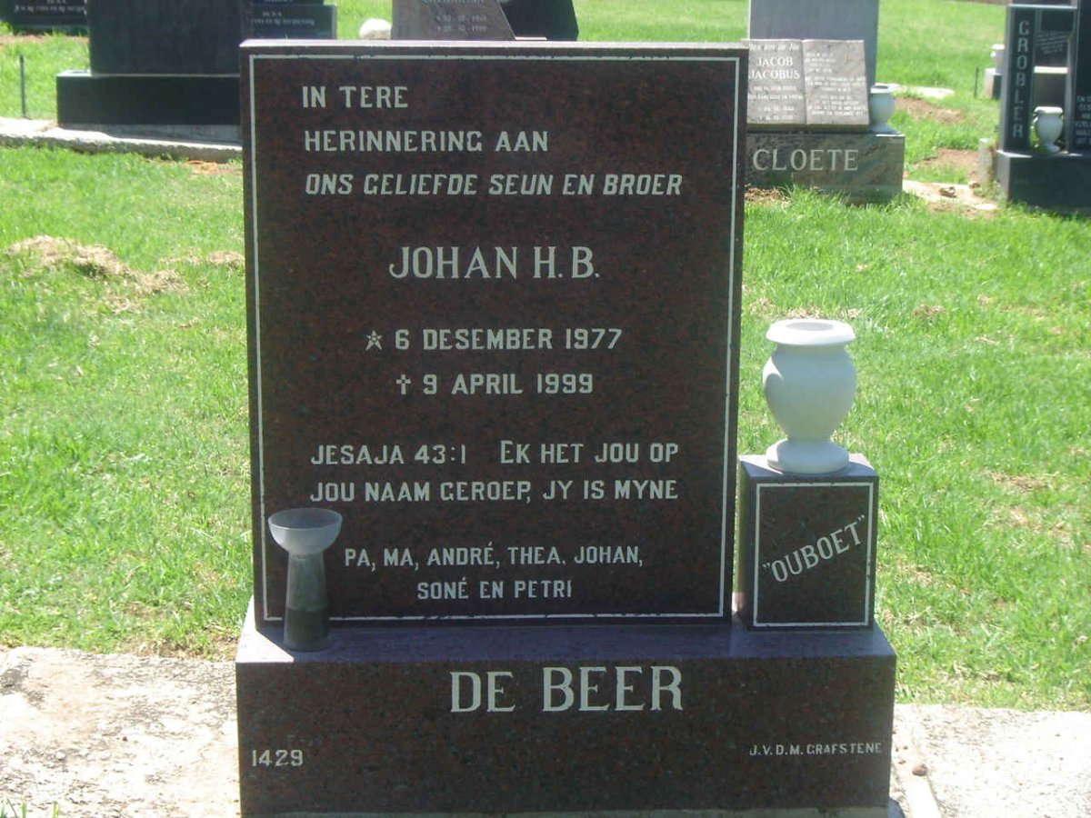 BEER Johan H.B., de 1977-1999