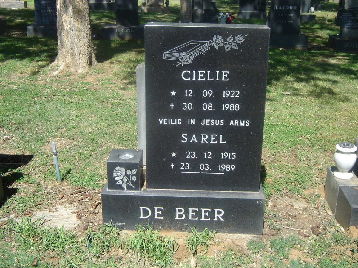 BEER Sarel, de 1915-1989 &amp; Cielie 1922-1988