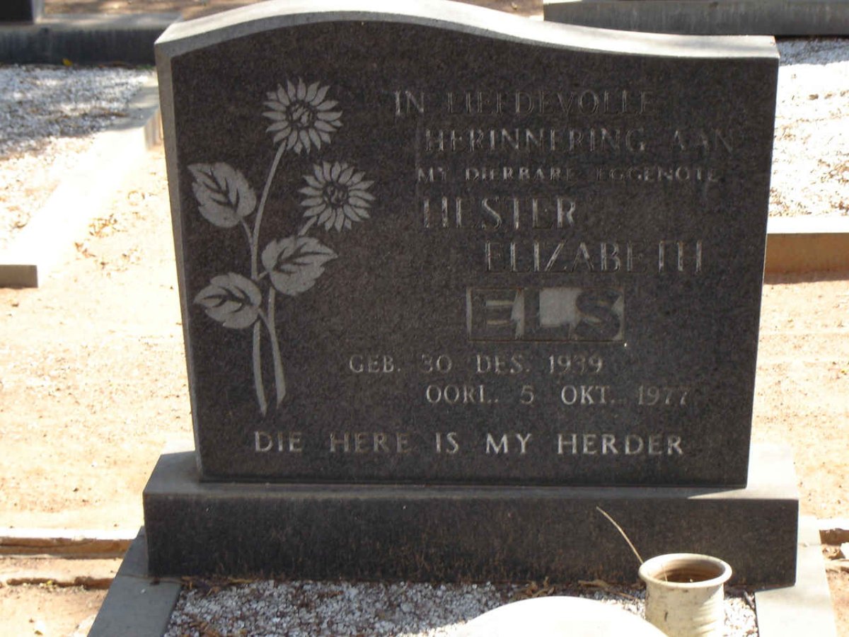 ELS Hester Elizabeth.