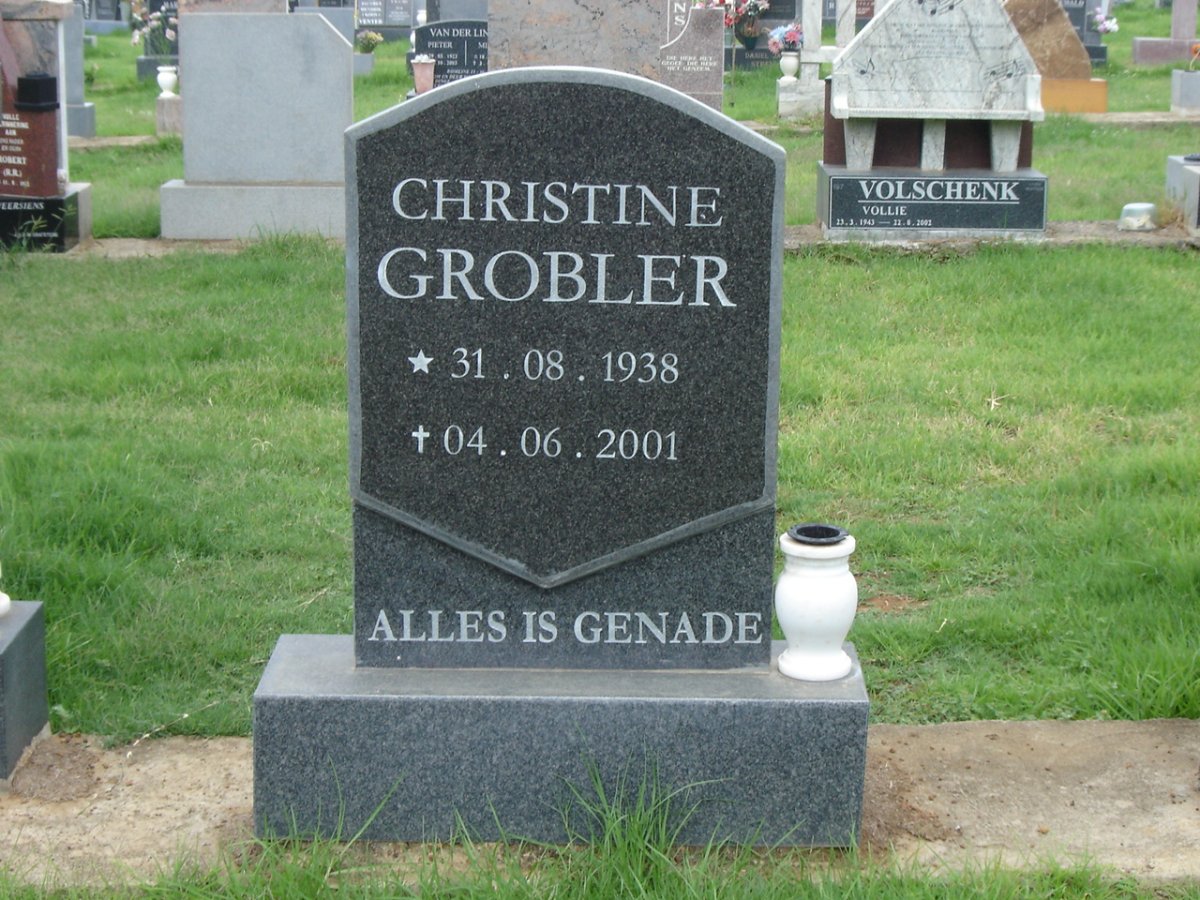 GROBLER Christine 1938-2001