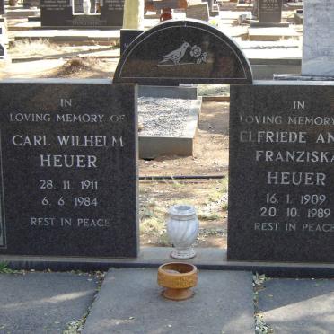 HEUER Carl Wilhelm 1911-1984 & Elfriede Anna Franziska 1909-1989