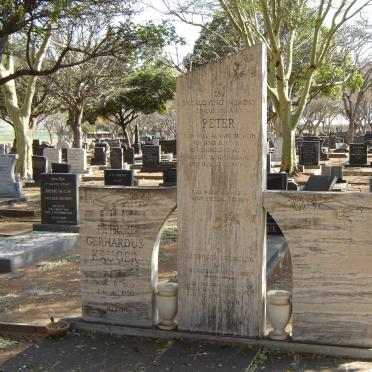 KRUGER Petrus Gerhardus 1933-1980