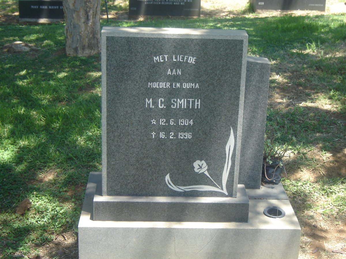 SMITH M.C. 1904-1996