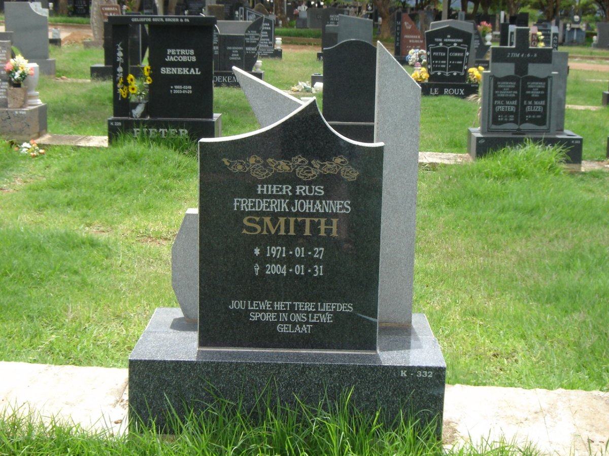 SMITH Frederik Johannes 1971-2004