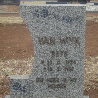 WYK Bets, van 1924-1987