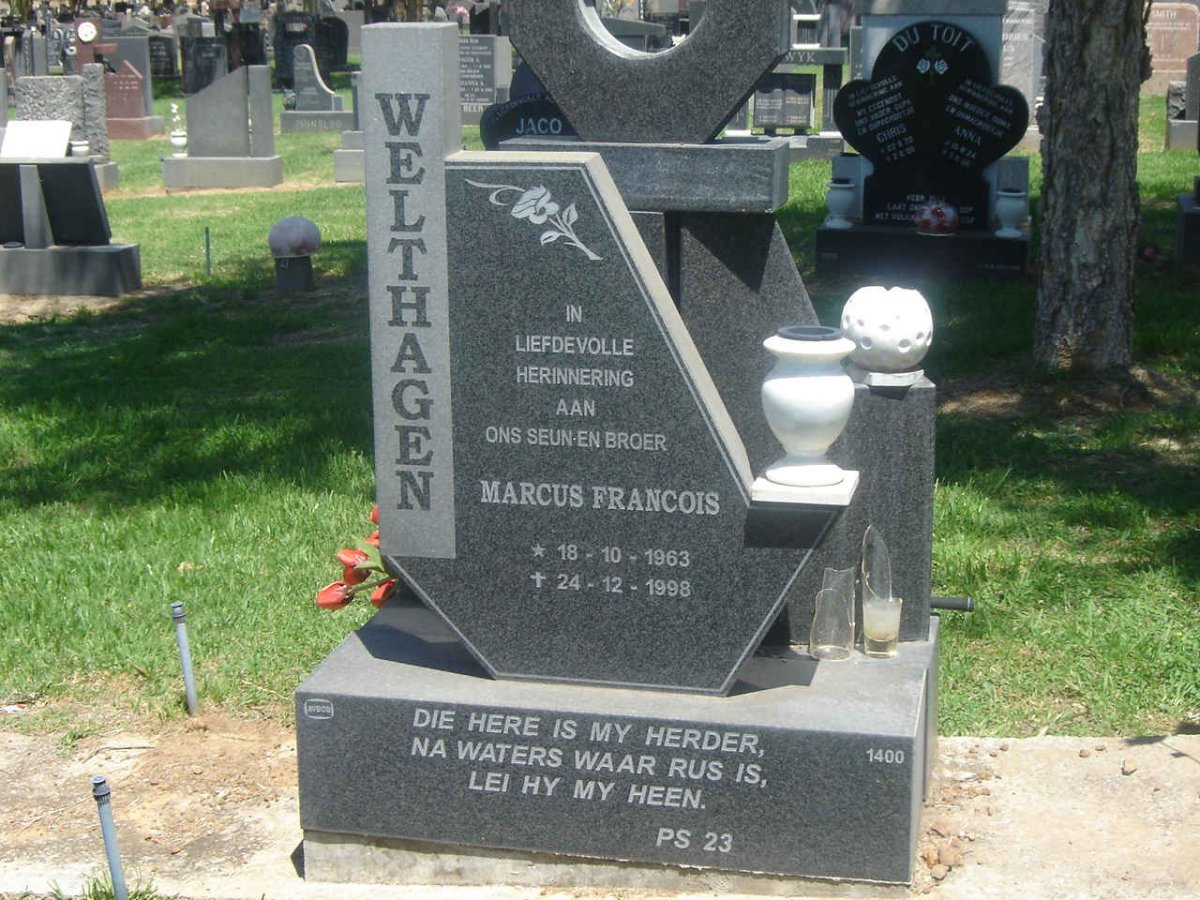 WELTHAGEN Marcus Francois 1963-1998