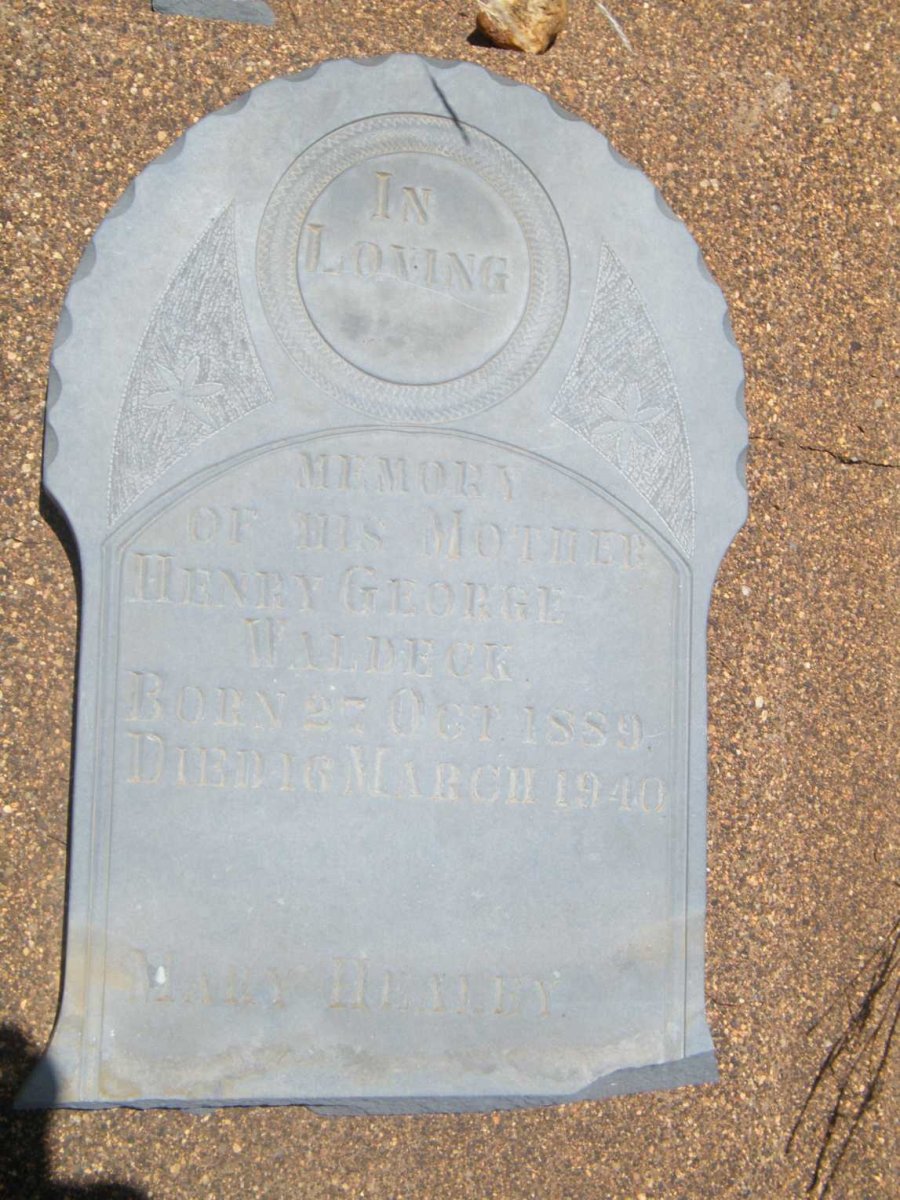 WALDECK Henry George 1889-1940