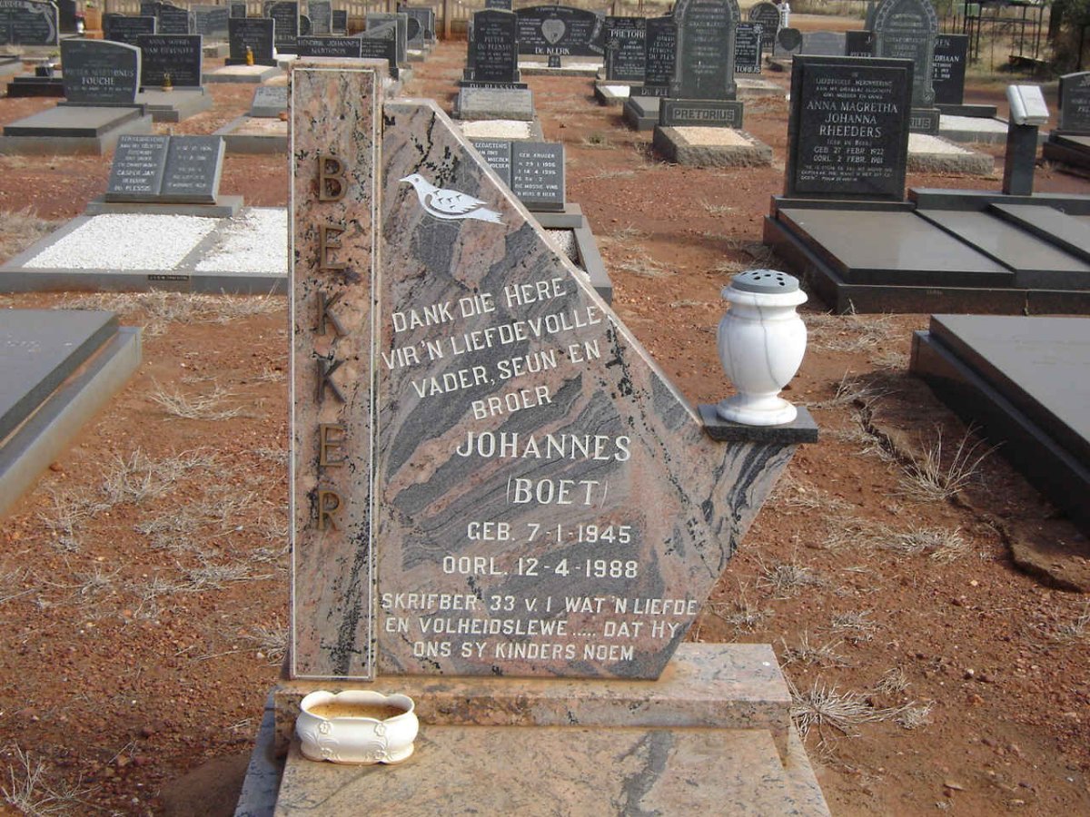 BEKKER Johannes 1945-1988