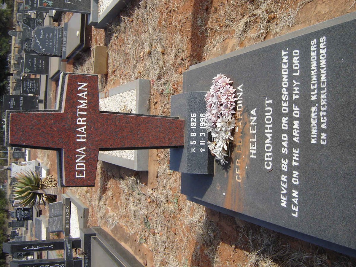 HARTMAN Edwardina nee CROMHOUT 1926-1998