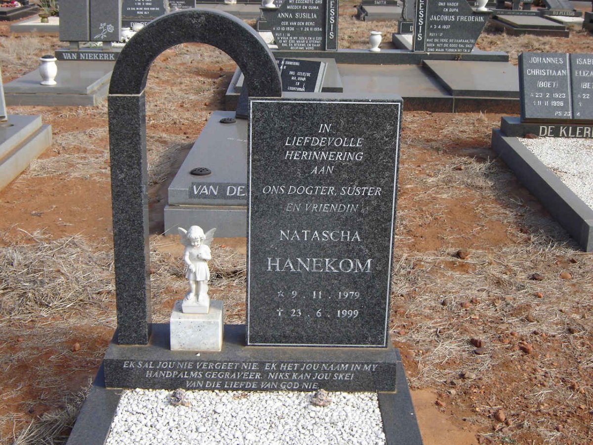 HANEKOM Natascha 1979-1999