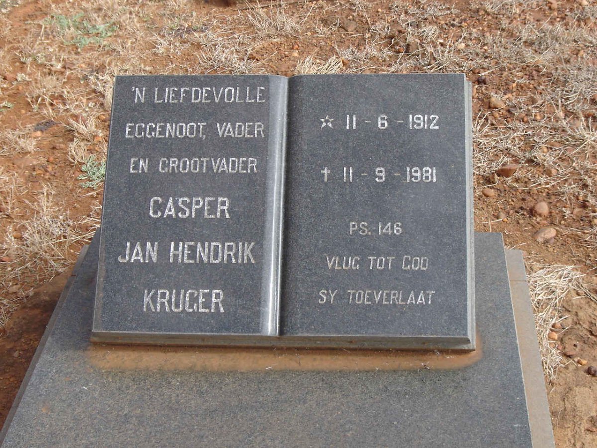 KRUGER Casper Jan Hendrik, 1912-1981