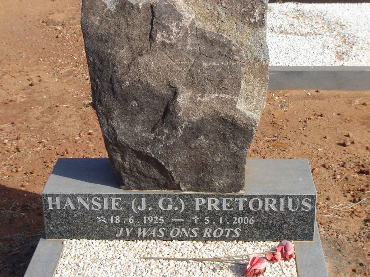 PRETORIUS J.G. 1925-2006