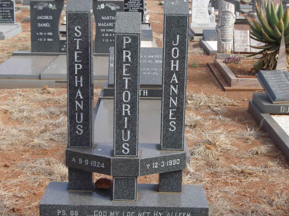 PRETORIUS Stephanus Johannes 1924-1990