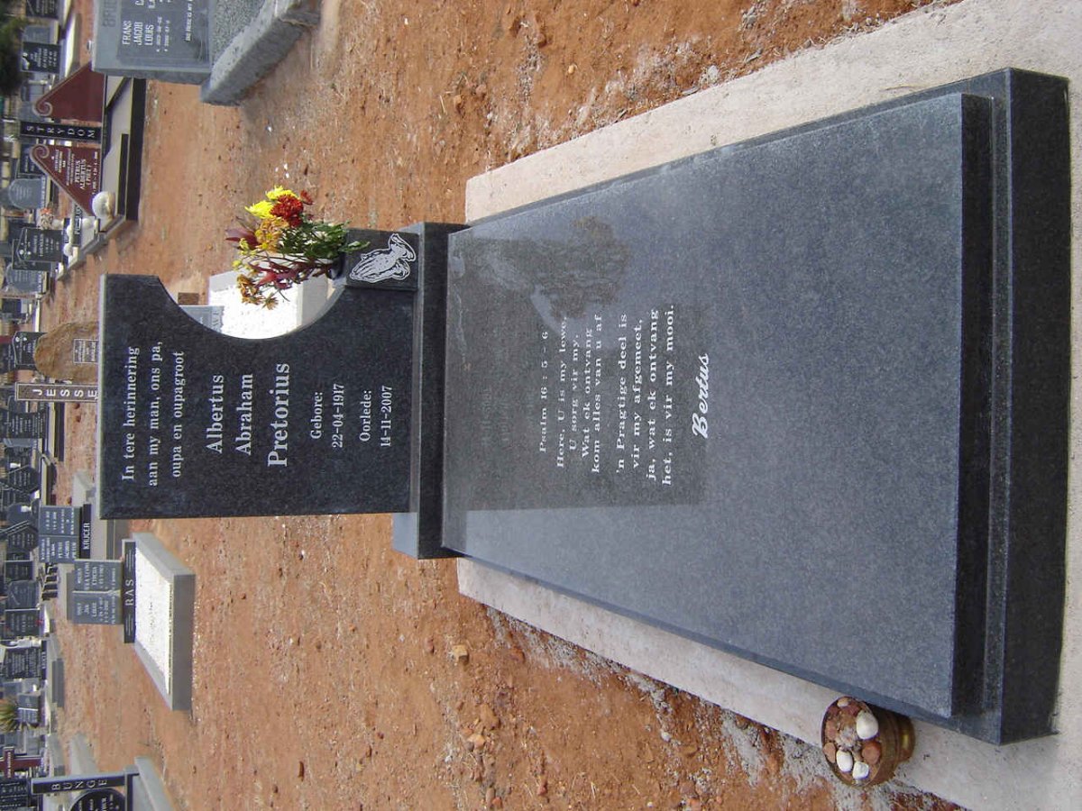 PRETORIUS Albertus Abraham 1917-2007