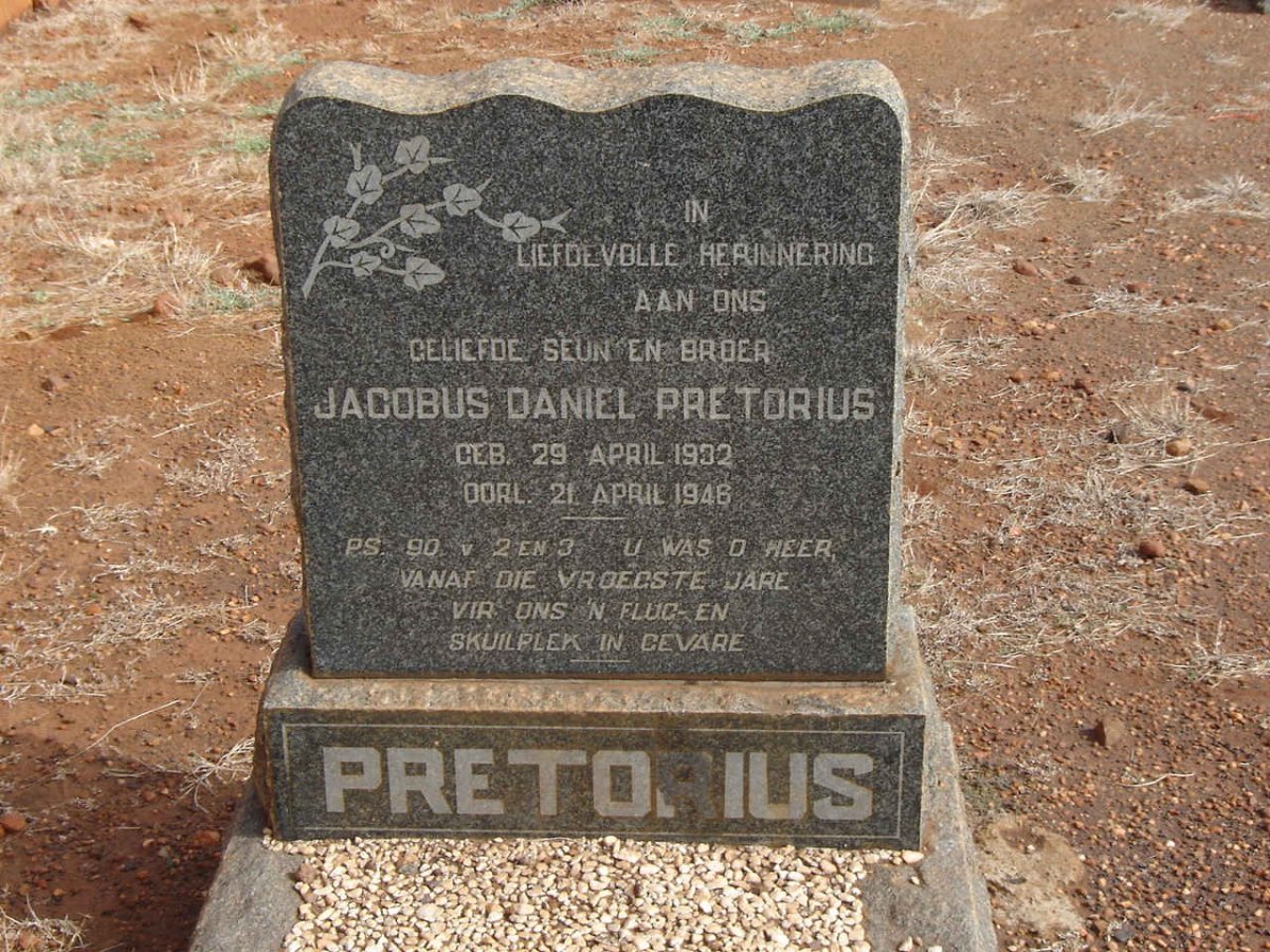 PRETORIUS Jacobus Daniel 1932-1946