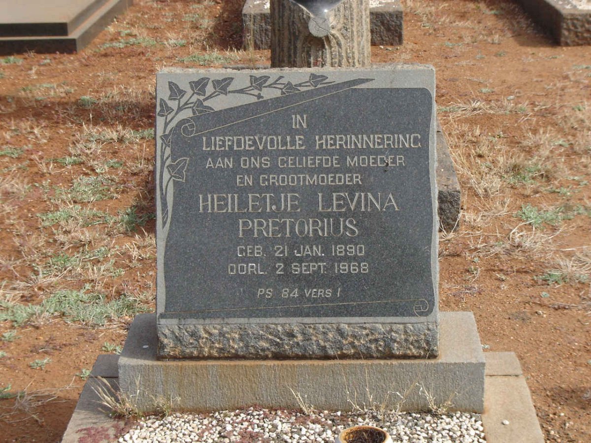 PRETORIUS Heiletje Lavina 1890-1968