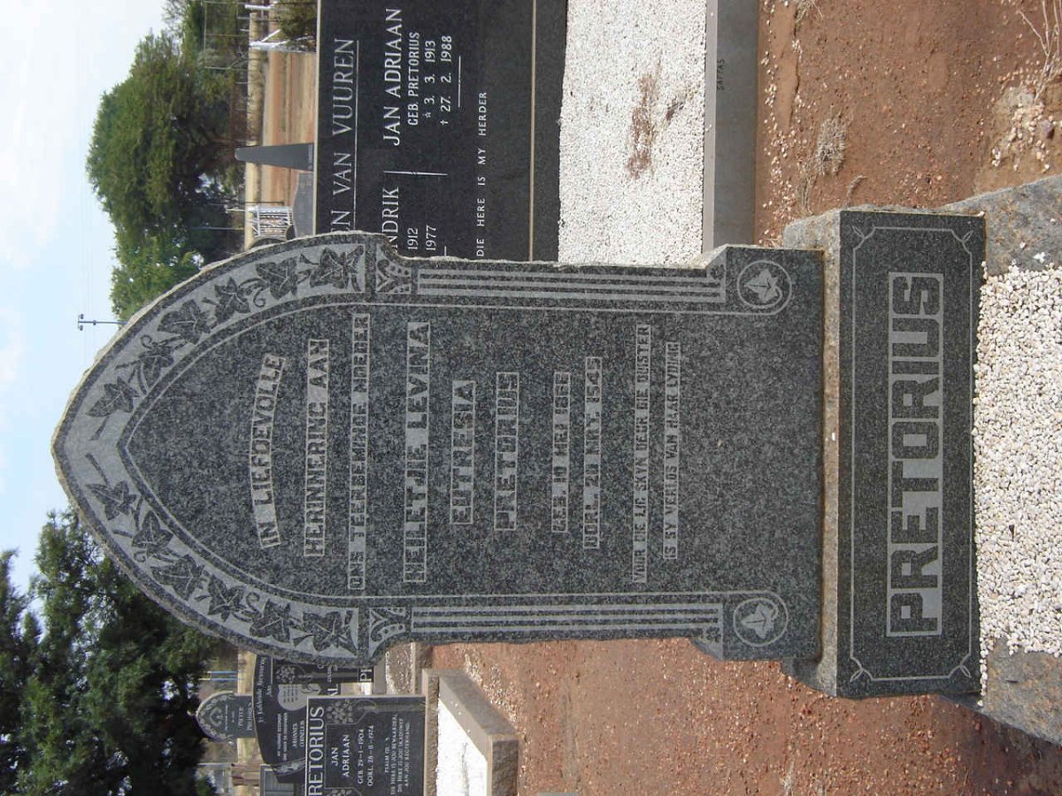 PRETORIUS Heiletje Lavina Eutresia 1866-1945