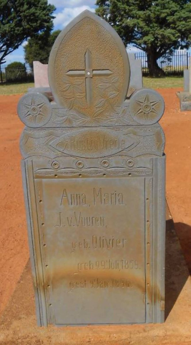 VUUREN Anna Maria J. van nee OLIVIER 1859-1896
