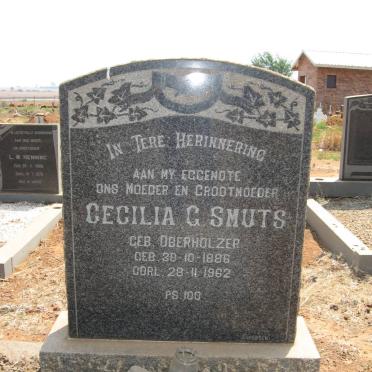 SMUTS Cecilia G. nee OBERHOLZER 1886-1962