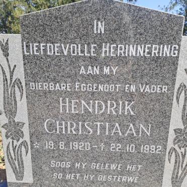 MARX Hendrik Christiaan 1920-1992