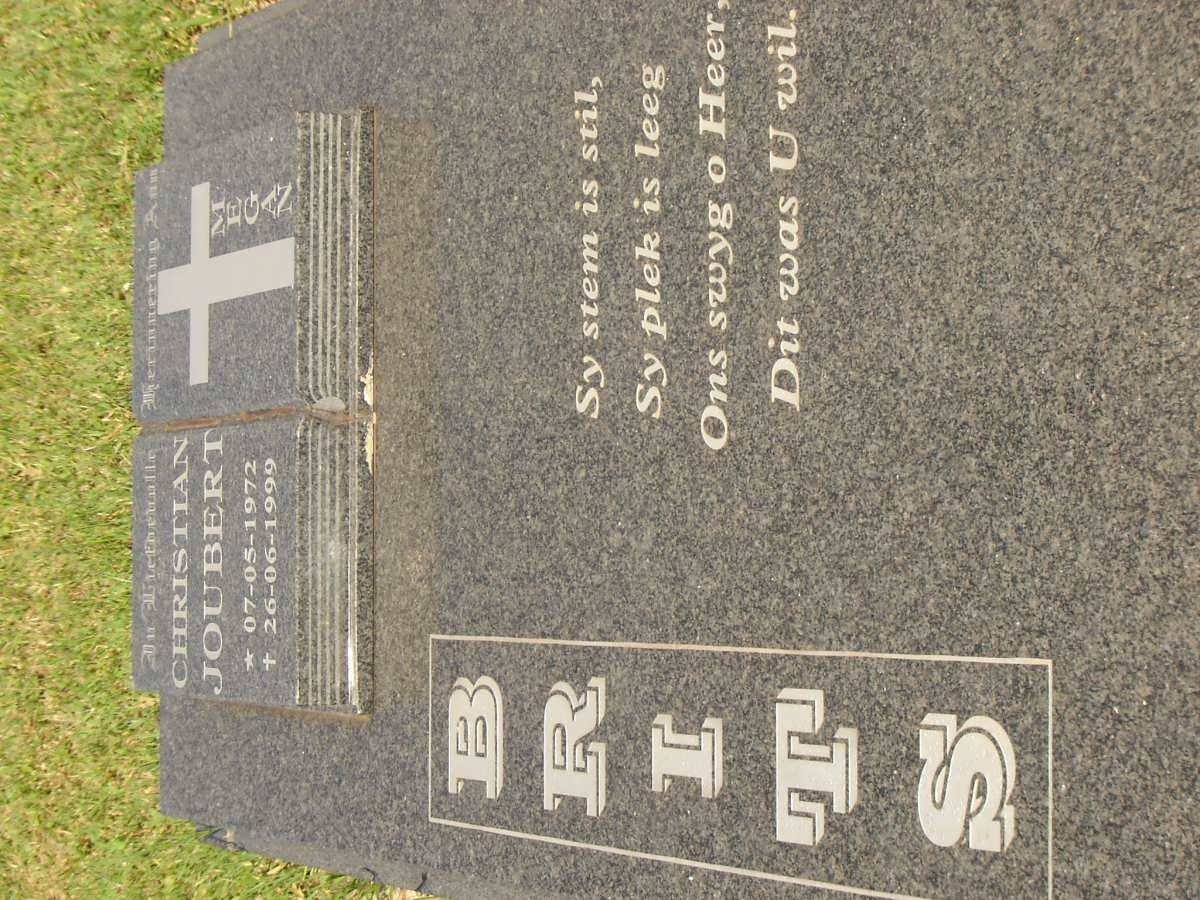 BRITZ Christian Joubert 1972-1999