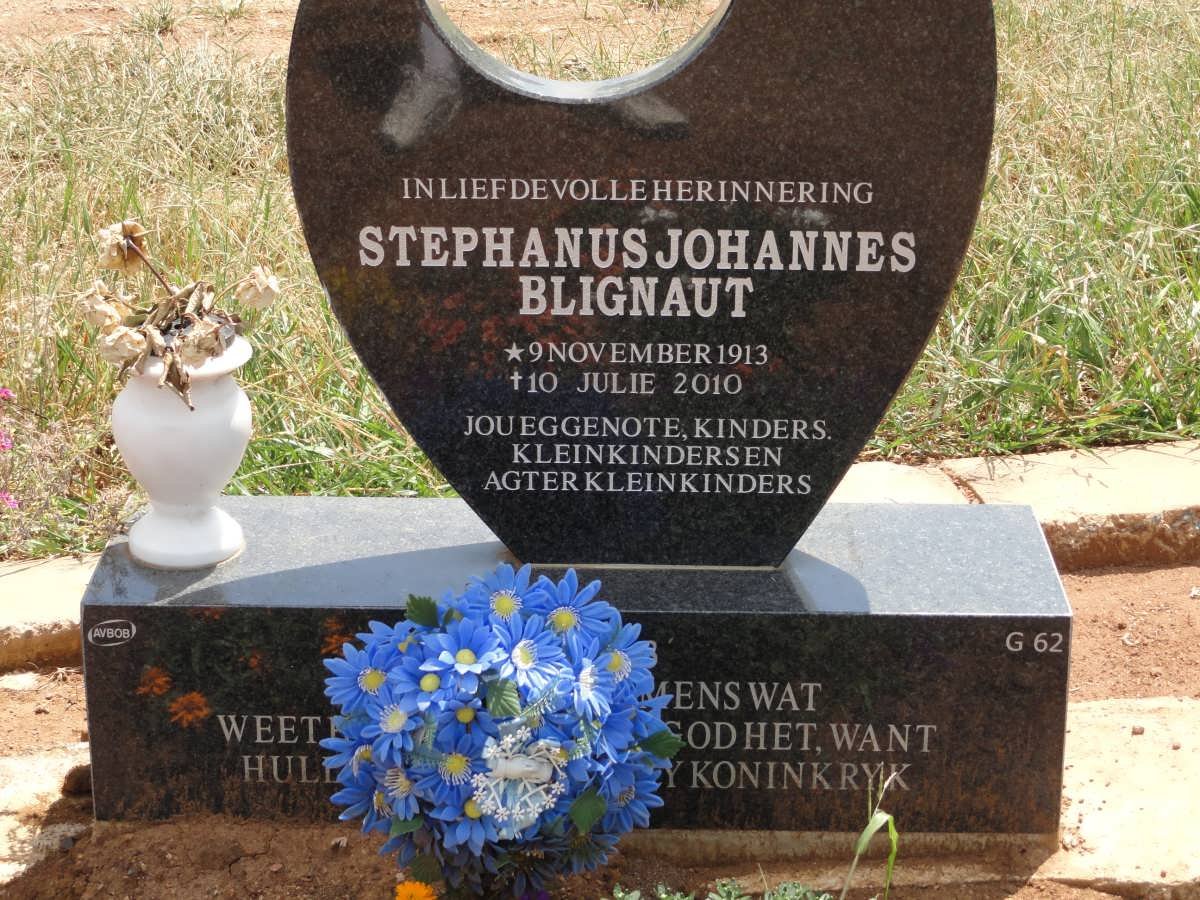 BLIGNAUT Stephanus Johannes 1913-2010