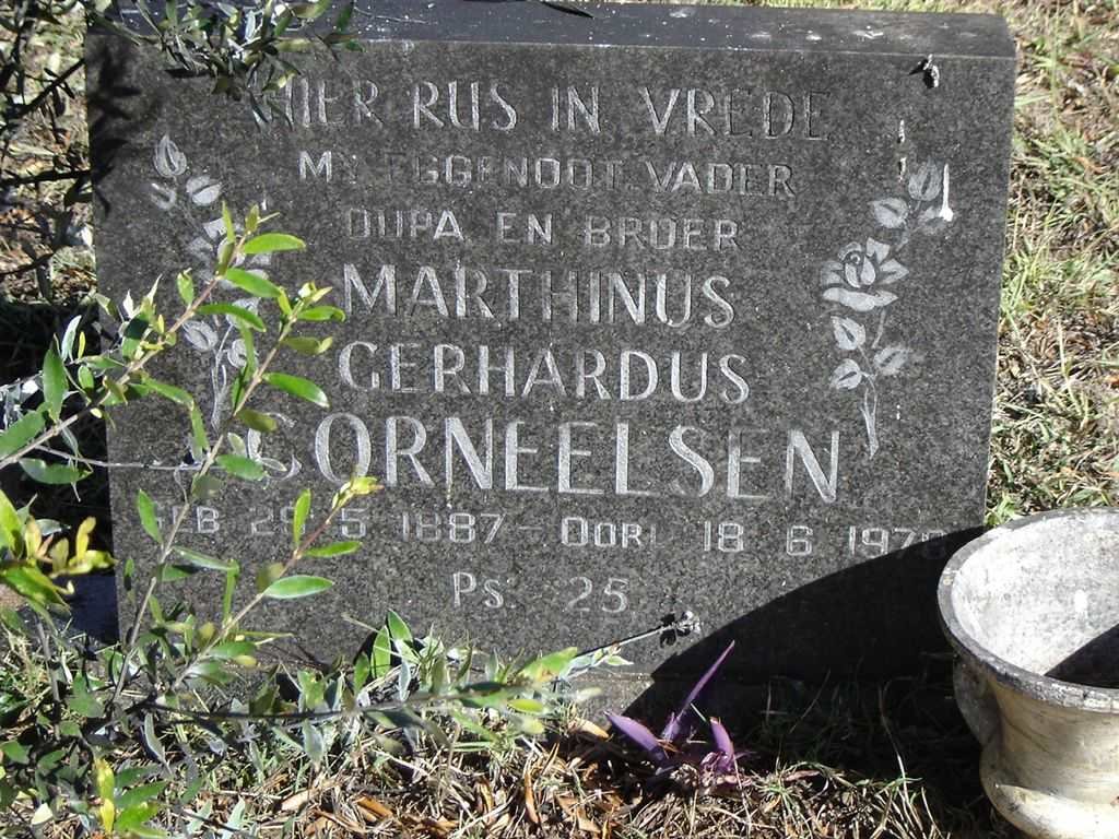 CORNEELSEN Marthinus Gerhardus 1887-1976
