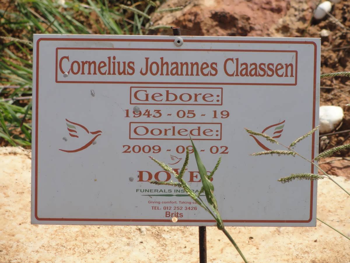CLAASSEN Cornelius Johannes 1943-2009