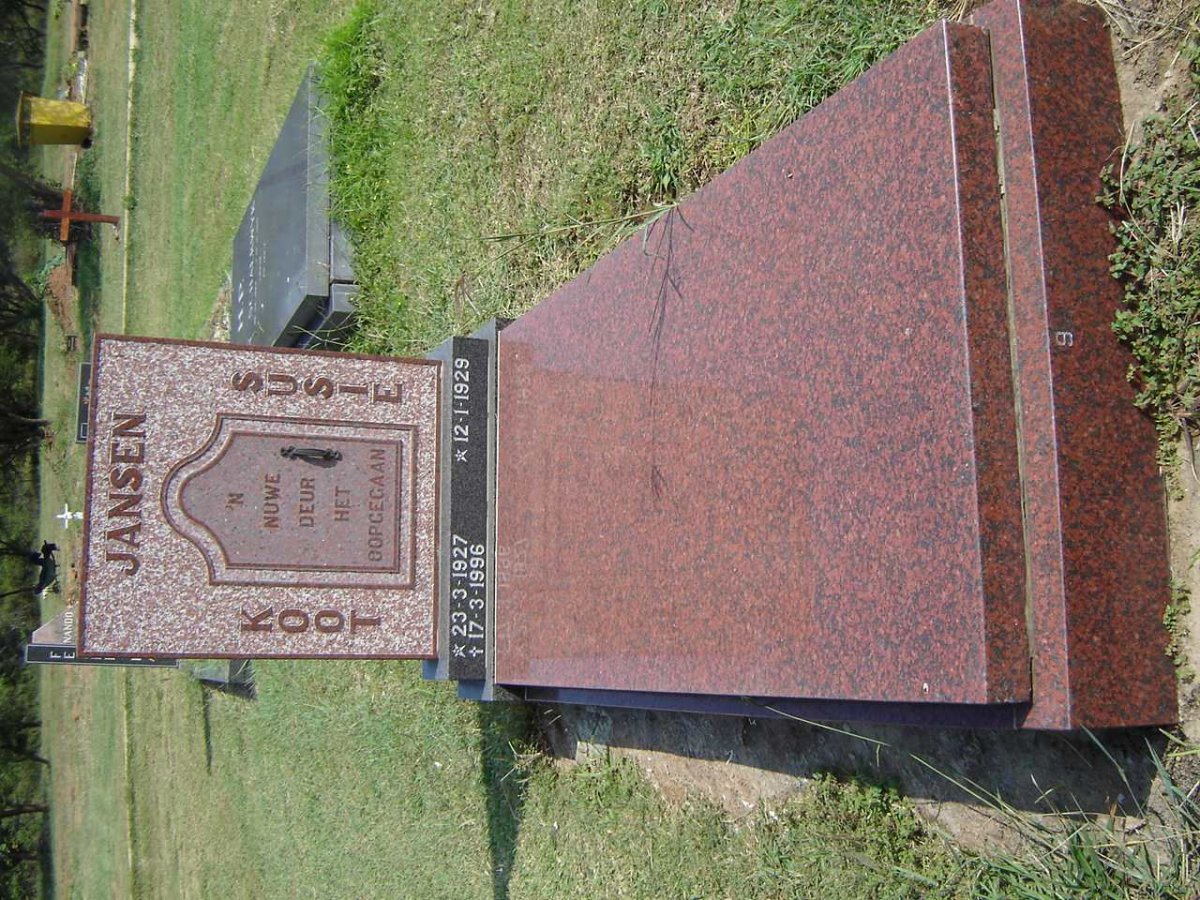 JANSEN Koot 1927-1996 &amp; Susie 1929-