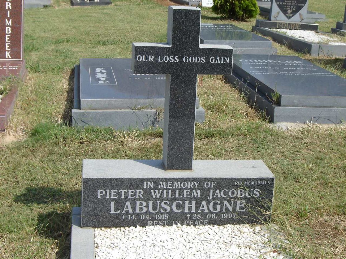 LABUSCHAGNE Pieter Willem Jacobus 1915-1997