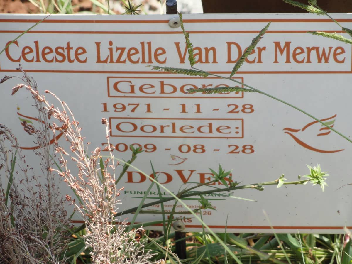 MERWE Celeste Lizelle, van der 1971-2009