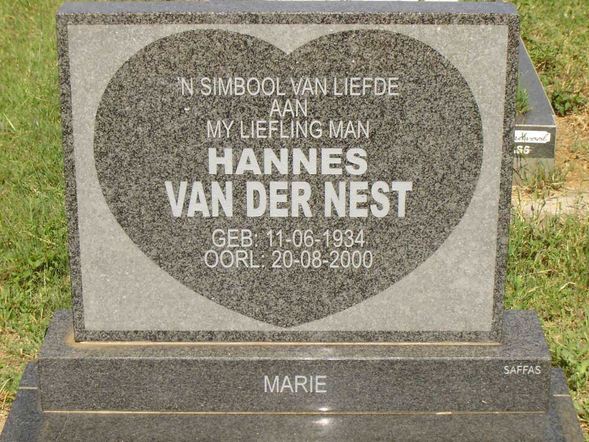 NEST Hannes, van der 1934-2000