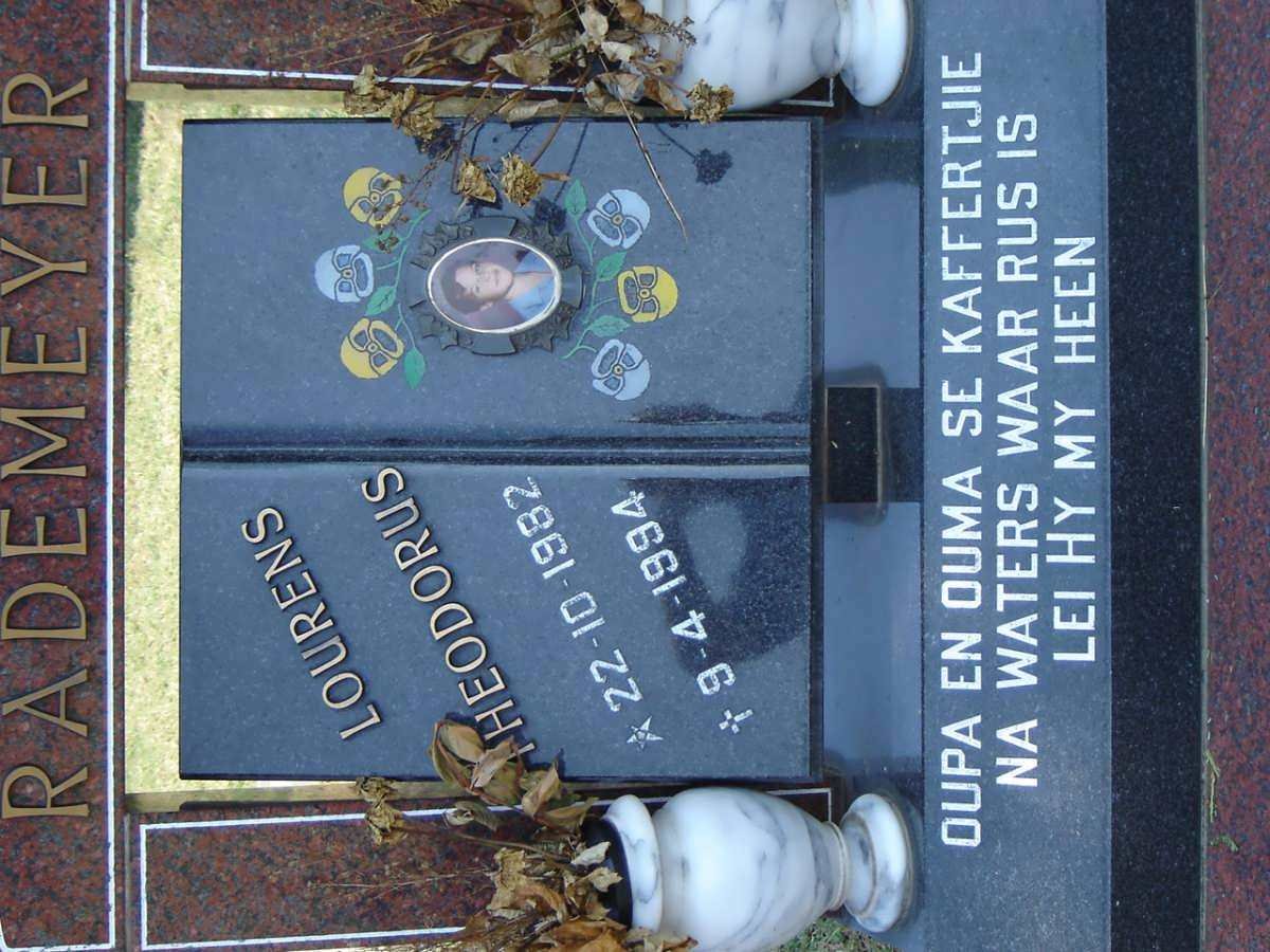 RADEMEYER Lourens Theodorus 1982-1994