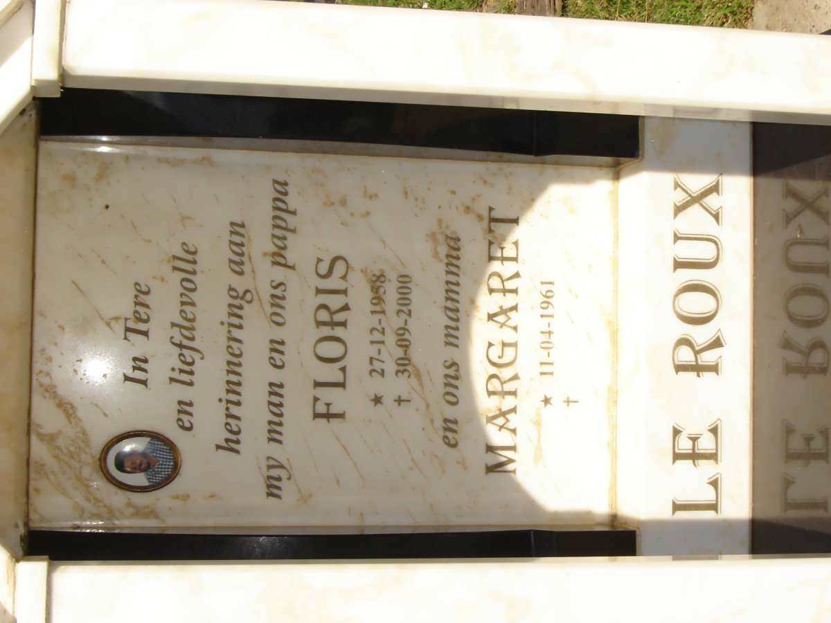 ROUX Floris, le 1958-2000 &amp; Margaret 1961-