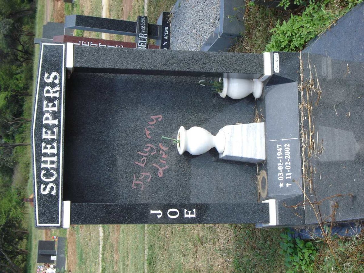 SCHEEPERS Joe 1947-2002