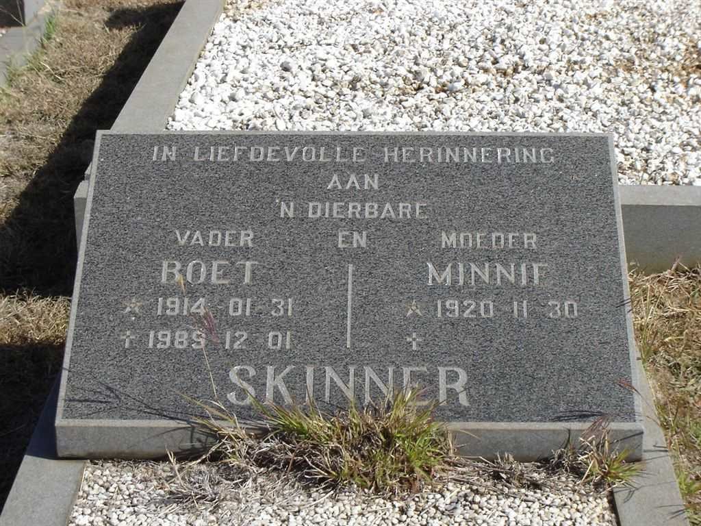 SKINNER Boet 1914-1989 &amp; Minnie 1920-