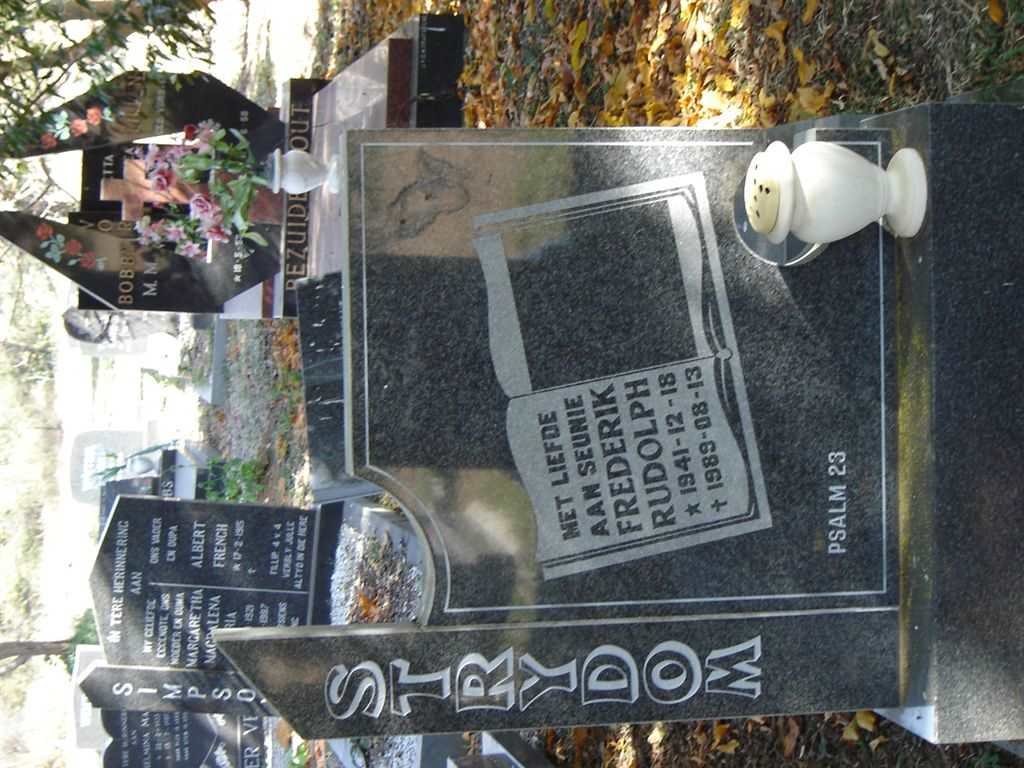 STRYDOM Frederik Rudolph 1941-1989