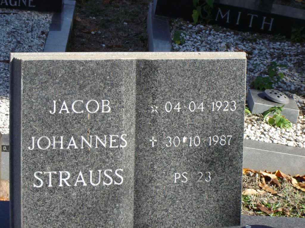 STRAUSS Jacob Johannes 1923-1987