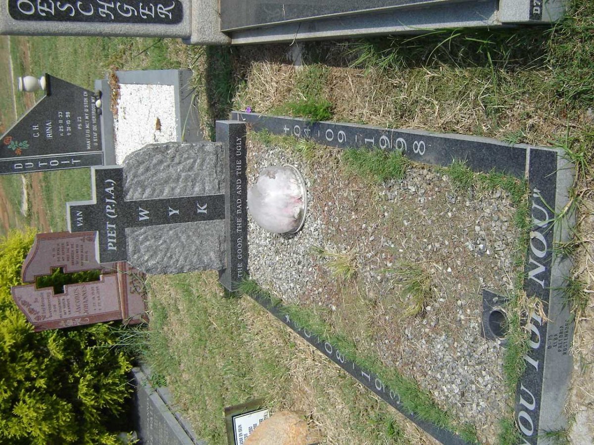 WYK P.J.A., van 1934-1998
