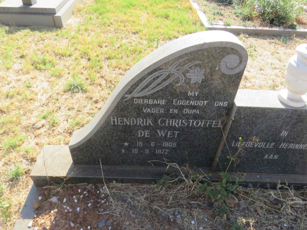 BENADE Hendrik Christoffel de Wet 1905-1977
