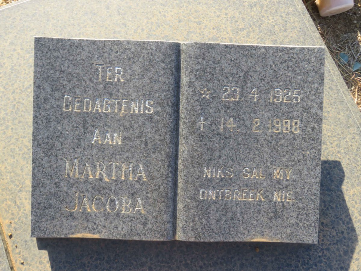 BRITS Martha Jacoba 1925-1998