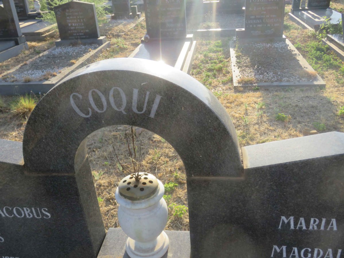 COQUI Adriaan Jacobus Petrus 1927-1989 &amp; Maria Magdalena 1929-1983