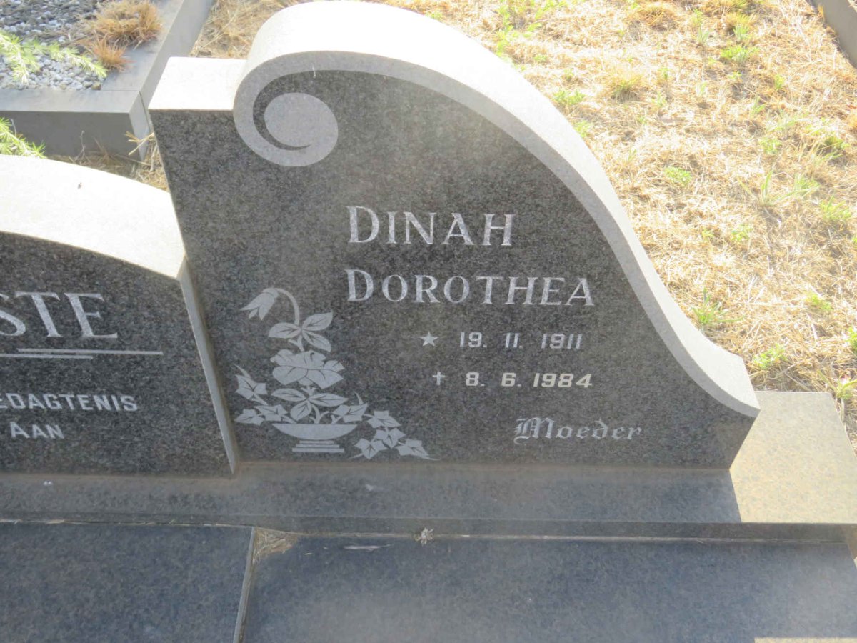 JOOSTE Cornelius Johannes 1906-1984 &amp; Dinah Dorothea 1911-1984