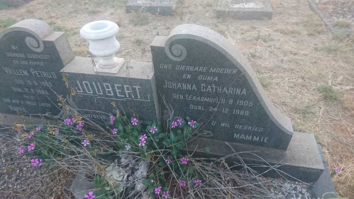 JOUBERT Willem Petrus 1903-1966 &amp; Johanna Catharina ERASMUS 1905-1969