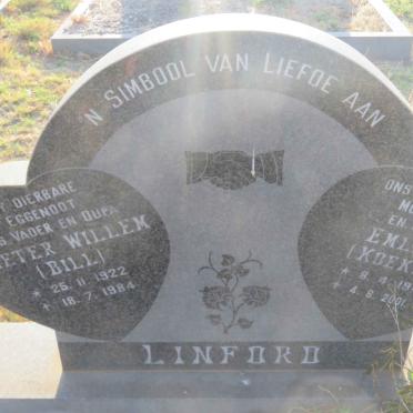 LINFORD Pieter Willem 1922-1984 &amp; Emley 1941-2001