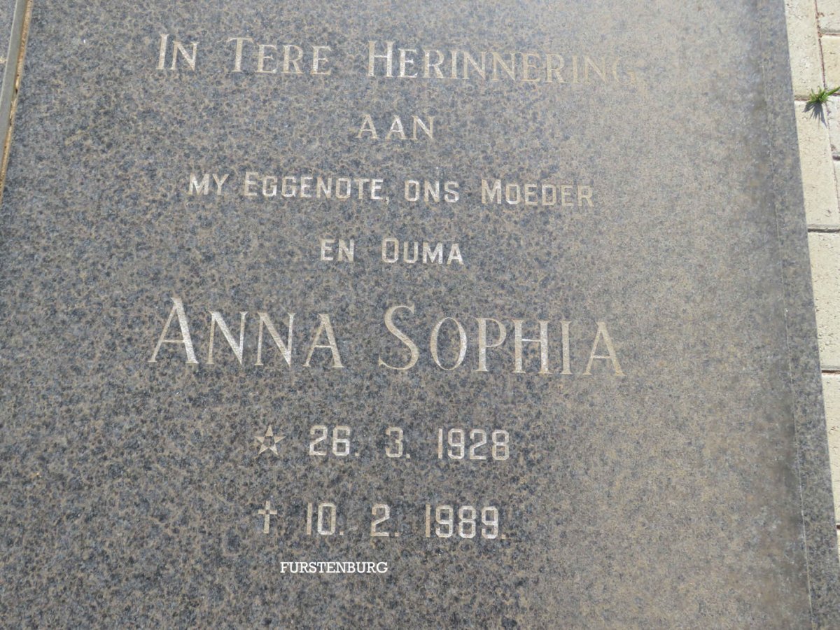 LOUW Johannes Petrus 1935-1990 &amp; Anna Sophia 1928-1989